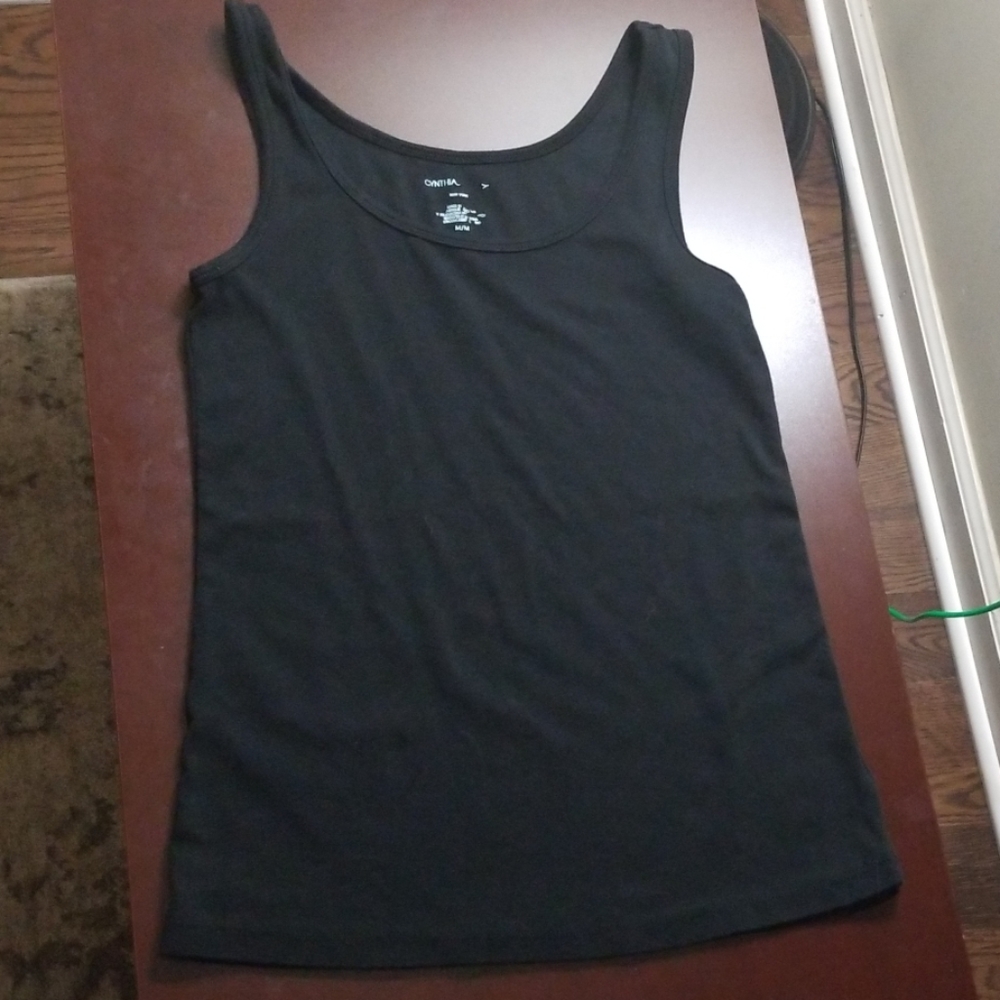 Black tank top